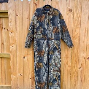 Vintage Redhead Hunting Suit REALTREE Camouflage One Piece Coveralls